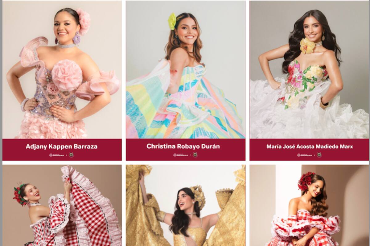 Estas son las aspirantes a ser Reina del Carnaval de Barranquilla 2026