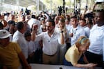 Elecciones Colombia: así fue la llegada de De la Espriella a las urnas en Barranquilla