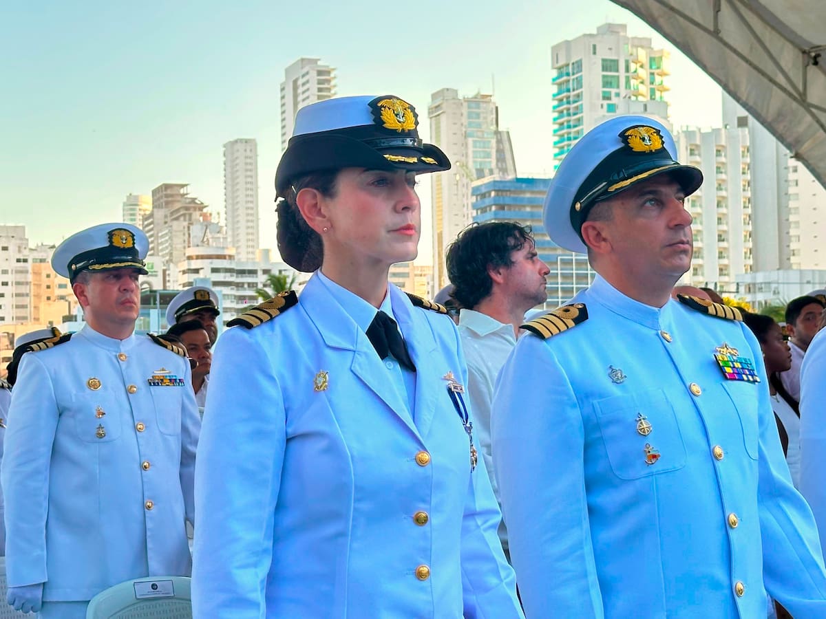Capitán de Fragata, Nathalia María Otálora Murillo, comandante entrante del ARC Simón Bolívar. // Foto: cortesía - Dimar