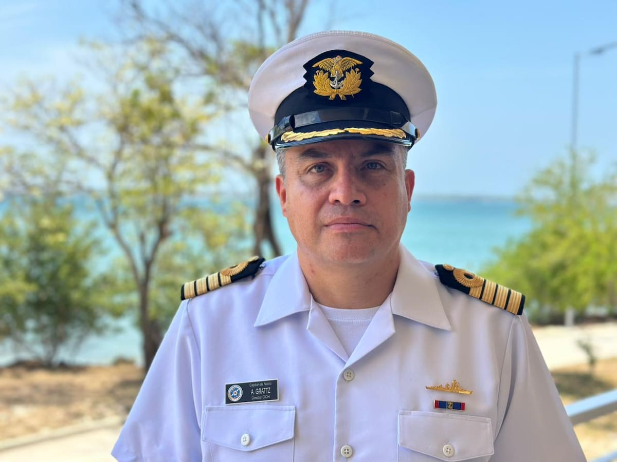 El director del Centro de Investigaciones Oceanográficas e Hidrográficas del Caribe (CIOH), capitán de navío, Alexis Grattz Bonilla. // Foto: cortesía de la Dimar