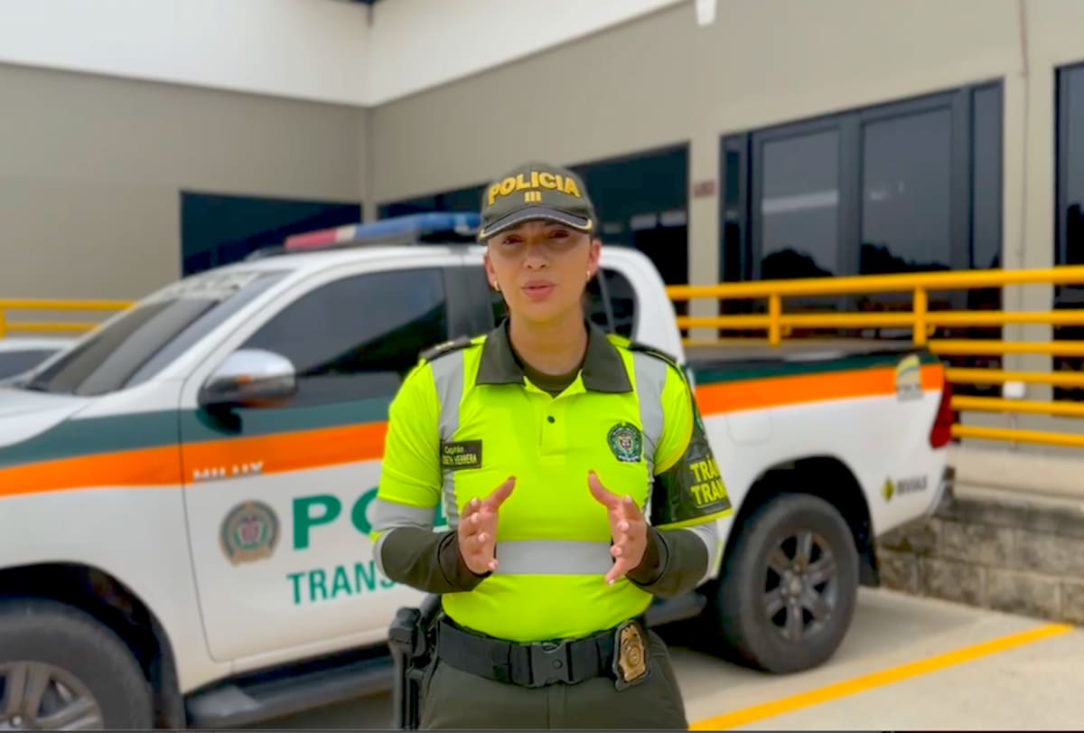 Capitana Lisbeth Herrera Vargas, jefe de Seccional de Tránsito y Transporte Atlántico.//Cortesía Policía Atlántico.