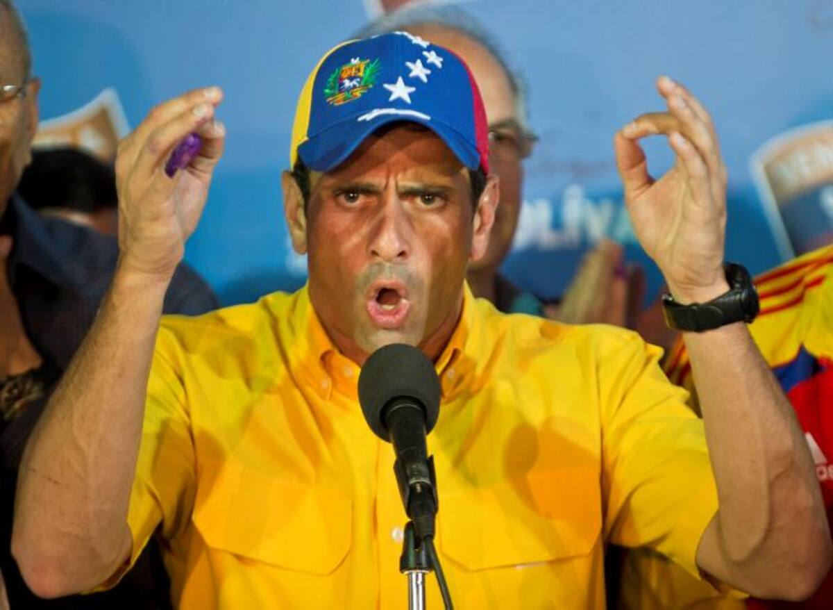 Henrique Capriles, candidato de la oposición en Venezuela. AFP Ronaldo Schemidt