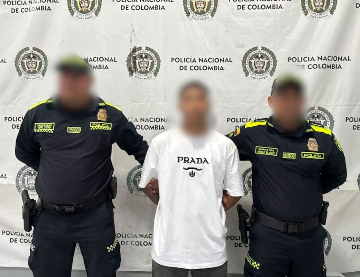 Alias ‘Bocky’ fue puesto a órdenes a las autoridades competentes para la legalización de su captura.//Cortesía Policía Mebar.