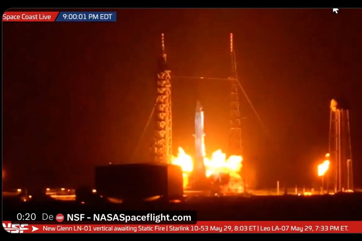 Explosión del cohete New Glenn de Blue Origin sacude lanzamiento en Florida