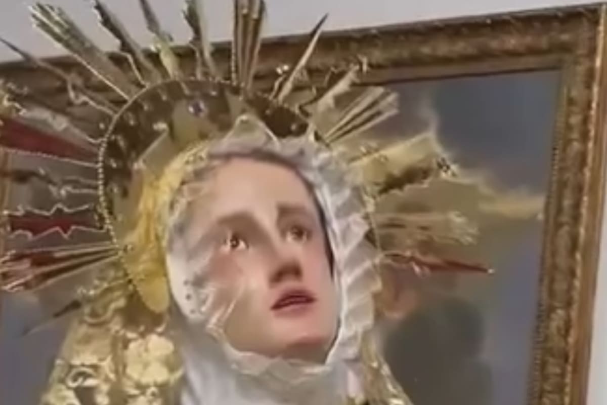 ¿Milagro? Aseguran ver llorar a Virgen Dolorosa el Viernes Santo en Santander