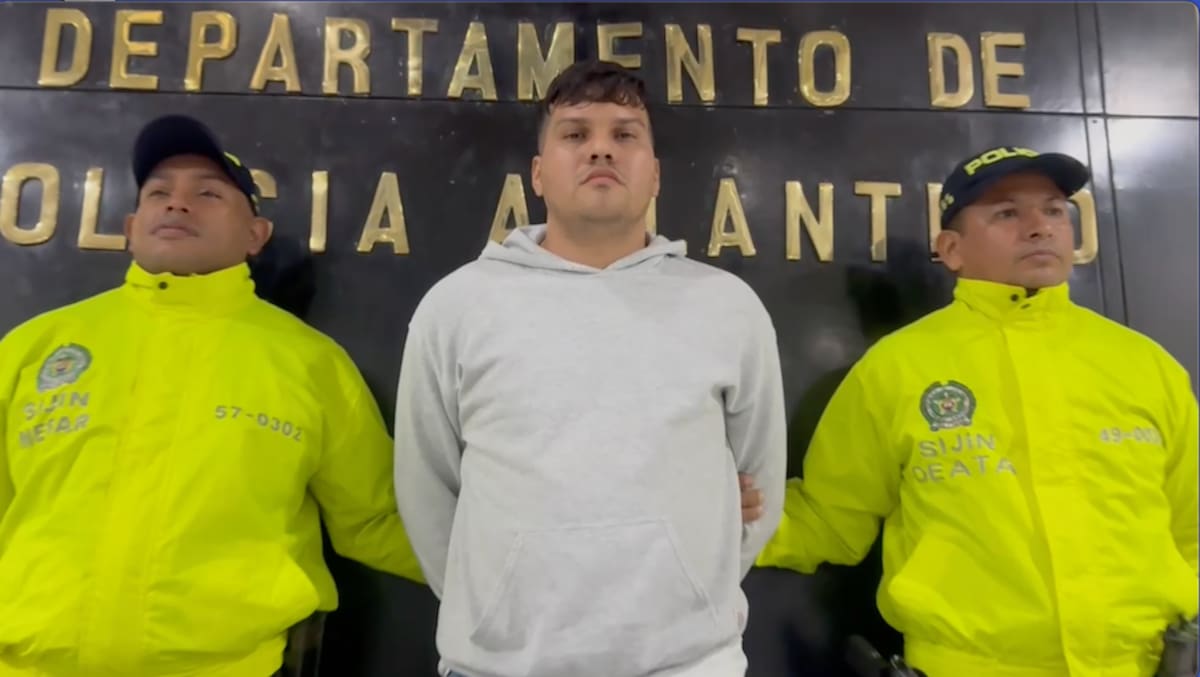 Esta es la única persona capturada durante el operativo donde se incautaron 129 kilogramos de clorhidrato de cocaína, perteneciénte al 'Clan del Golfo'..//Cortesía.