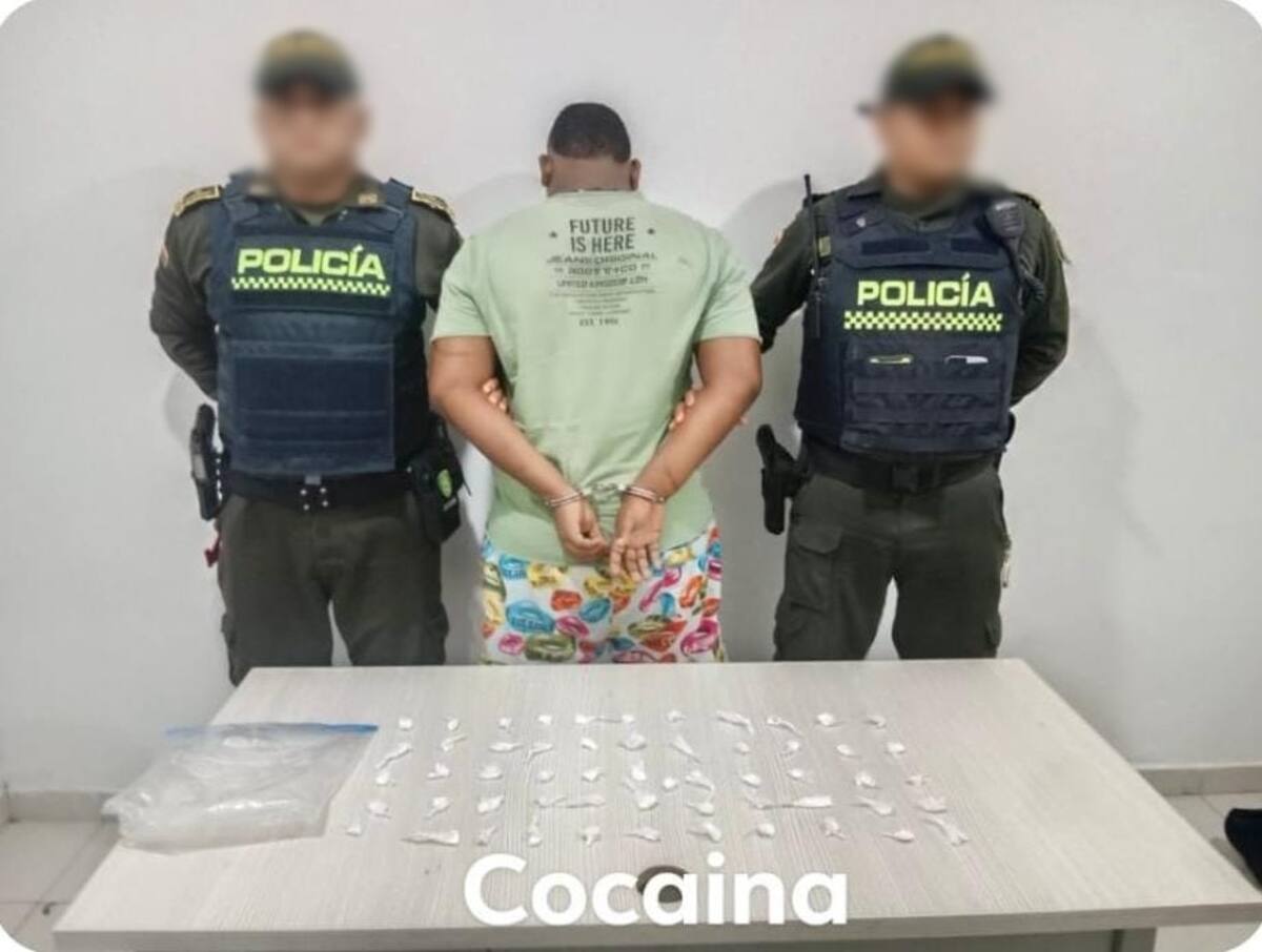 Capturado con droga en Cartagena.