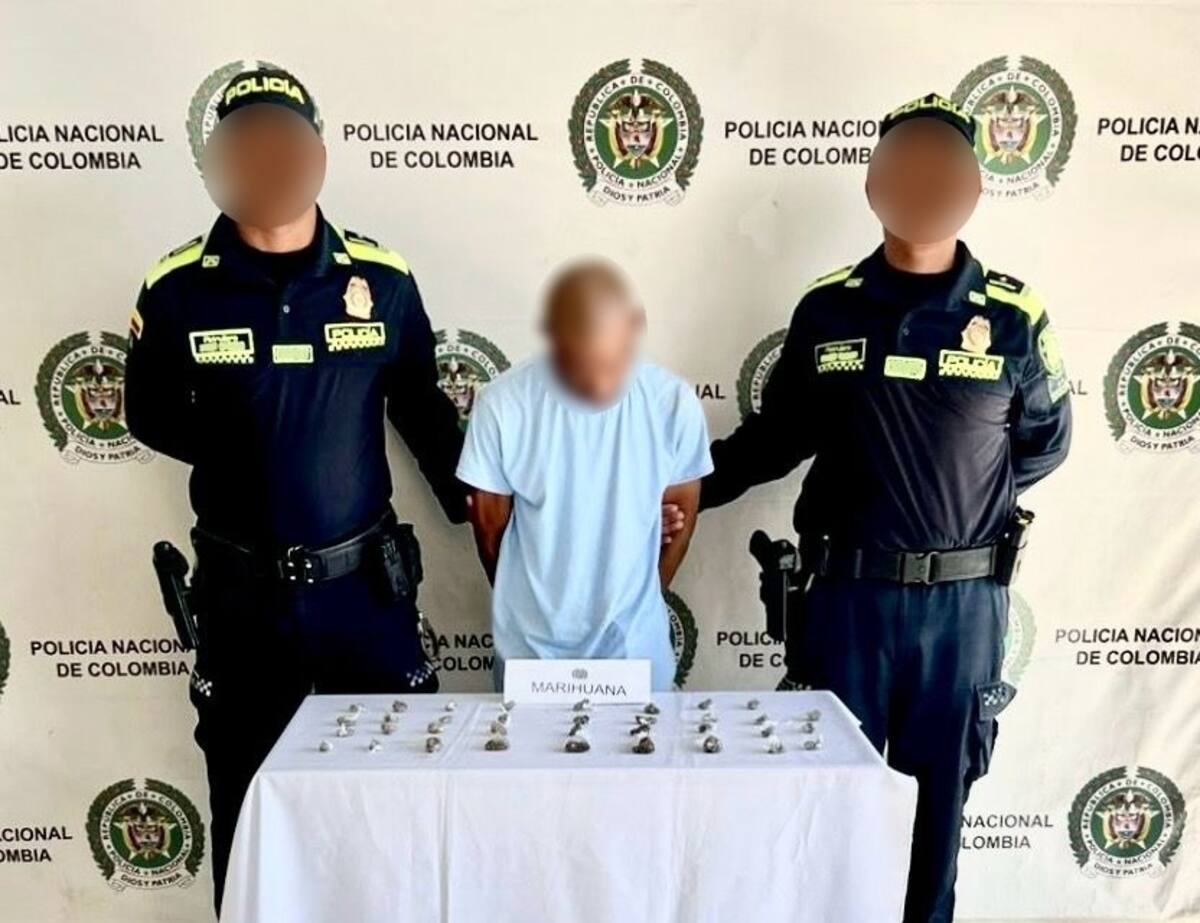 En el barrio España, capturado ‘el Fernan’, con más de 60 dosis de estupefacientes.