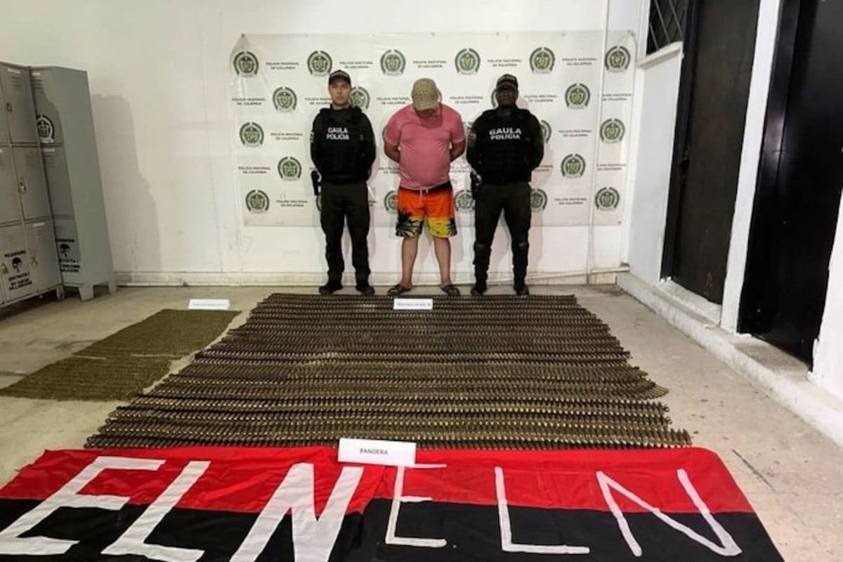 Cayó señalado integrante de la logística del Eln: este era el arsenal que escondía