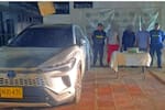 Policía capturó a tres sujetos que se movilizaban en un vehículo robado