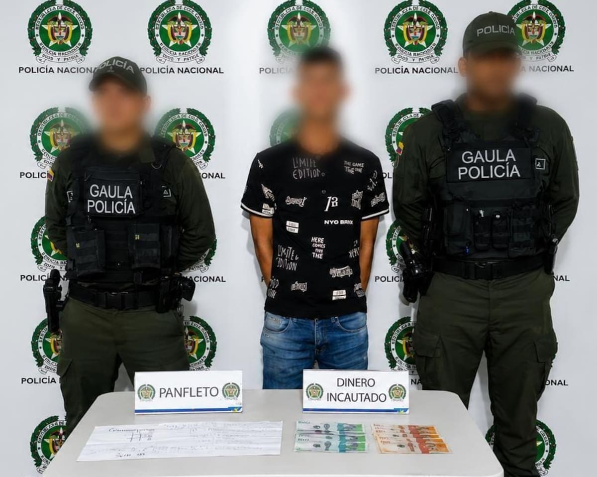 Los señalados fueron capturados por el Gaula de la Policía Nacional, en coordinación con la Fiscalía. // FOTO: POLICÍA METROPOLITANA DE BARRANQUILLA.