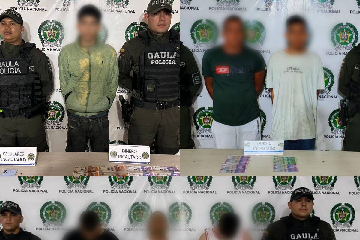 Golpe a extorsionista de ‘Los Costeños’ y ‘Pepes’: 13 capturados y 2 menores aprehendidos