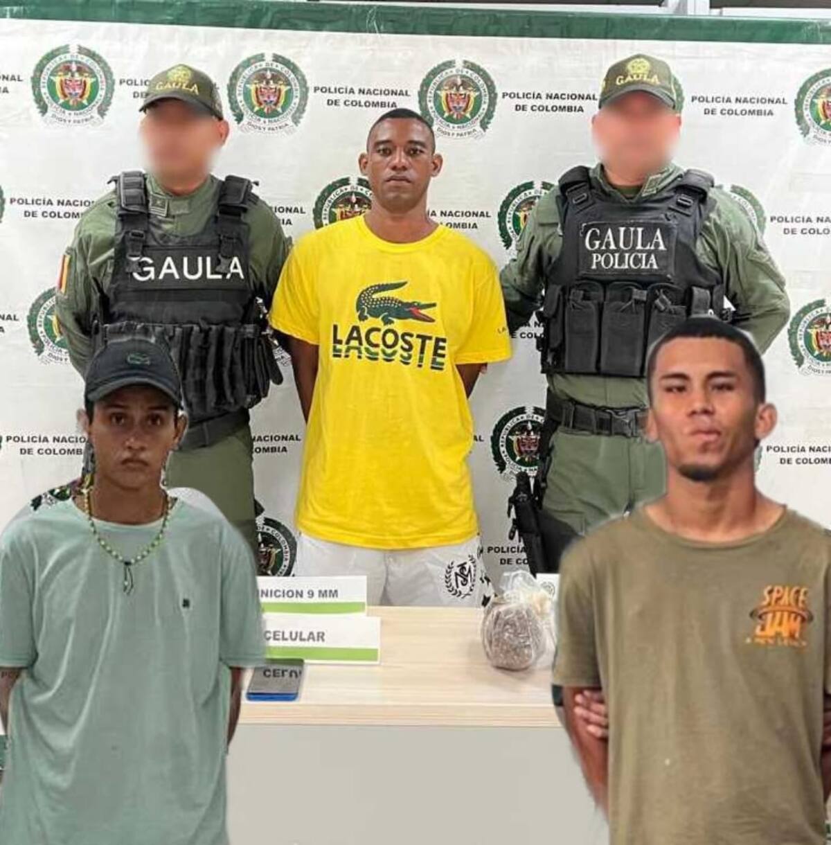 Capturados por extorsión en Cartagena.