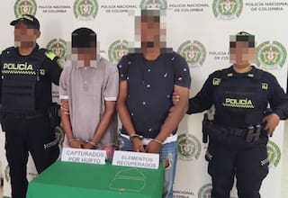 En persecución, capturan a 2 delincuentes que le robaron joyas a joven en el Pie de La Popa