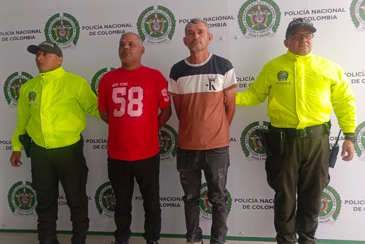 Capturados por la desaparición de Yulixa Toloza. // Foto: Policía Nacional