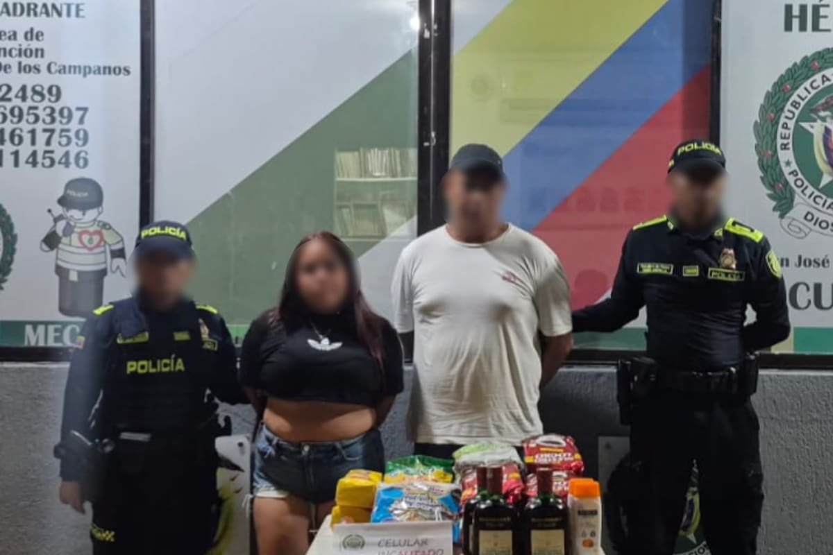 Querían llevarse el mercado sin pagar: 4 capturados por hurto en Cartagena