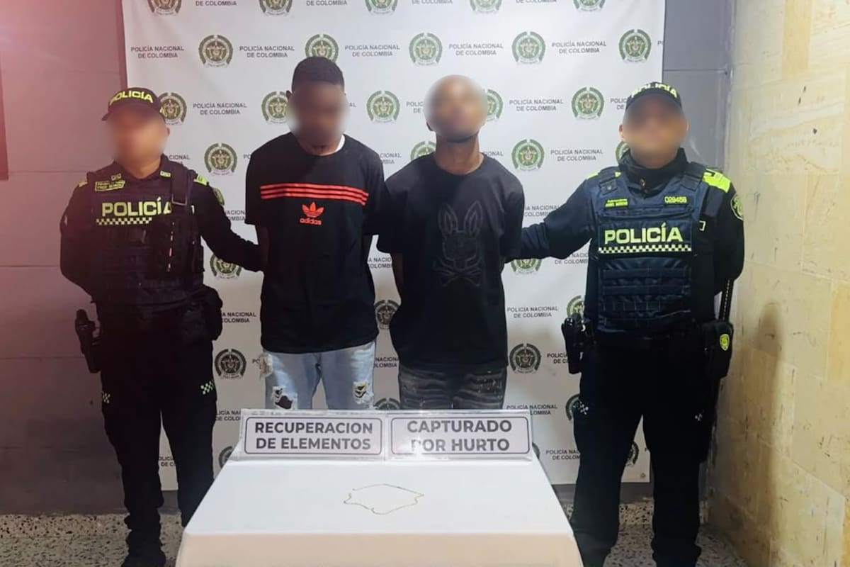 Capturan a 2 presuntos ladrones y recuperan cadena de oro en el Centro Histórico