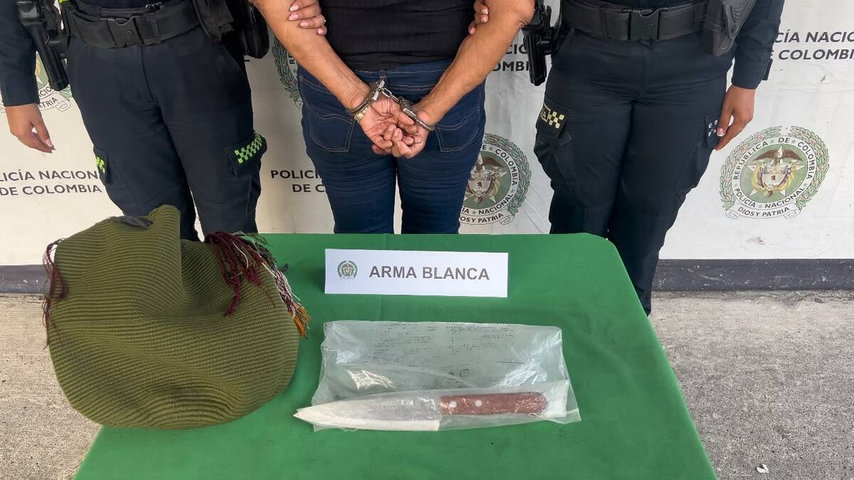 Capturan a adulta mayor por el homicidio de ‘Sapín’ en Barrancabermeja. // Foto: Policía Nacional
