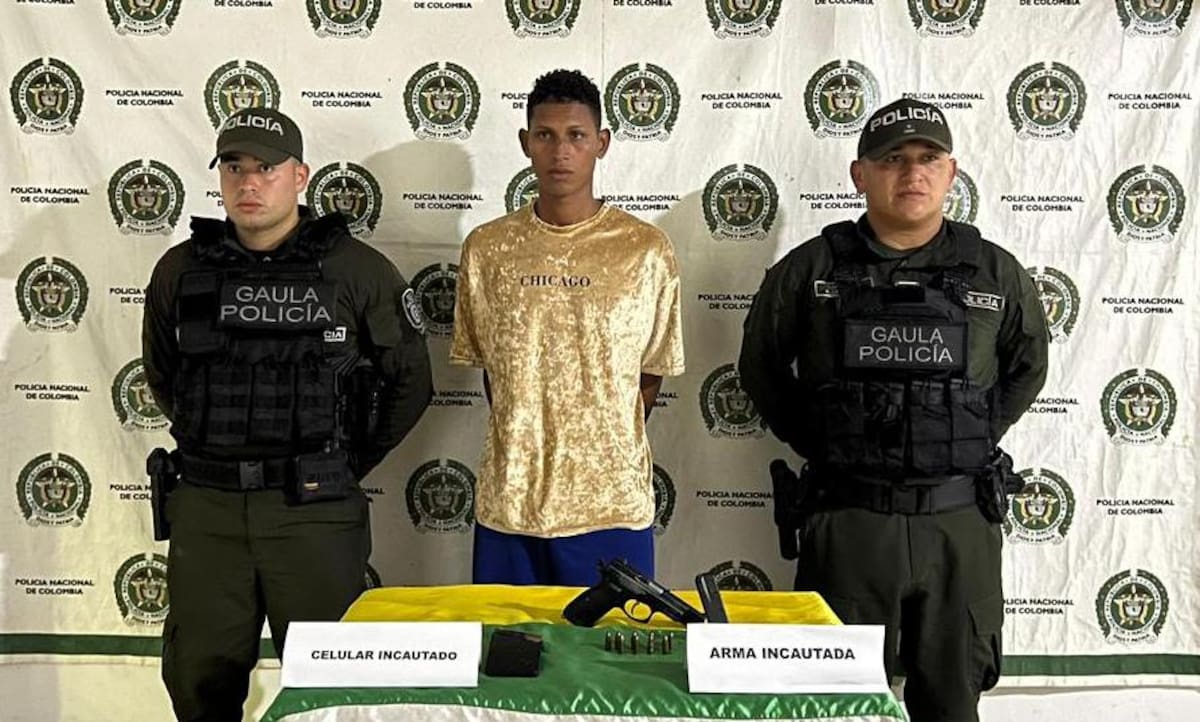 Capturan a alias “Ferry”, señalado enlace del Clan del Golfo en el norte de Bolívar. // Foto: Policía de Bolívar
