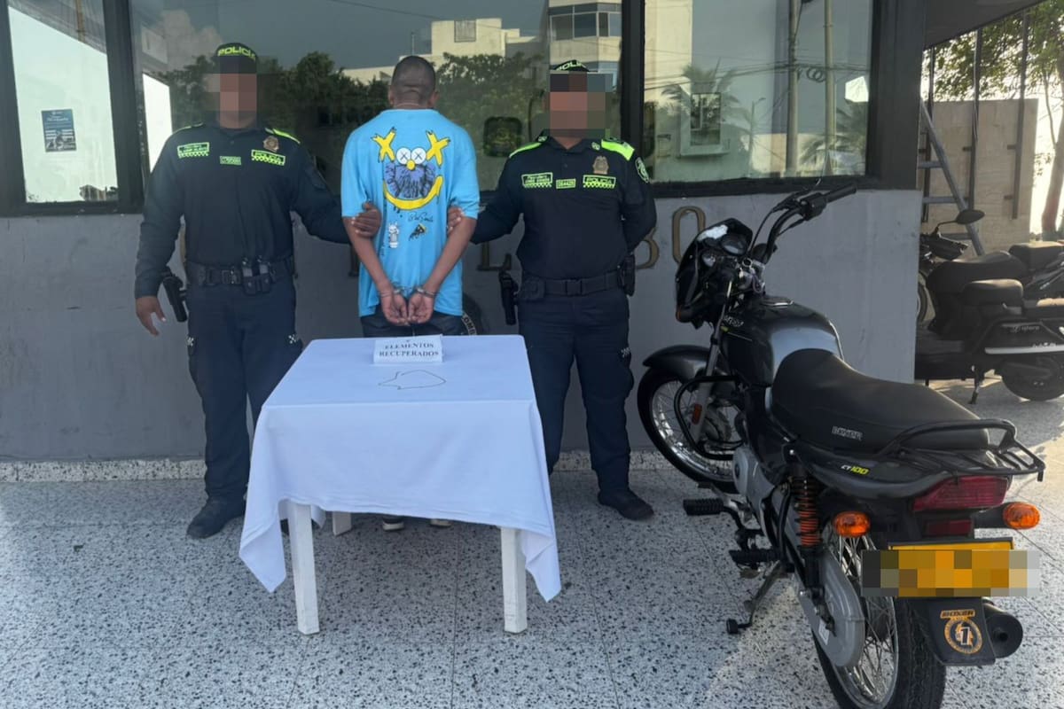 Cayó alias ‘Rodys’ en Cartagena: tiene 9 anotaciones y robó cadena de oro a turista