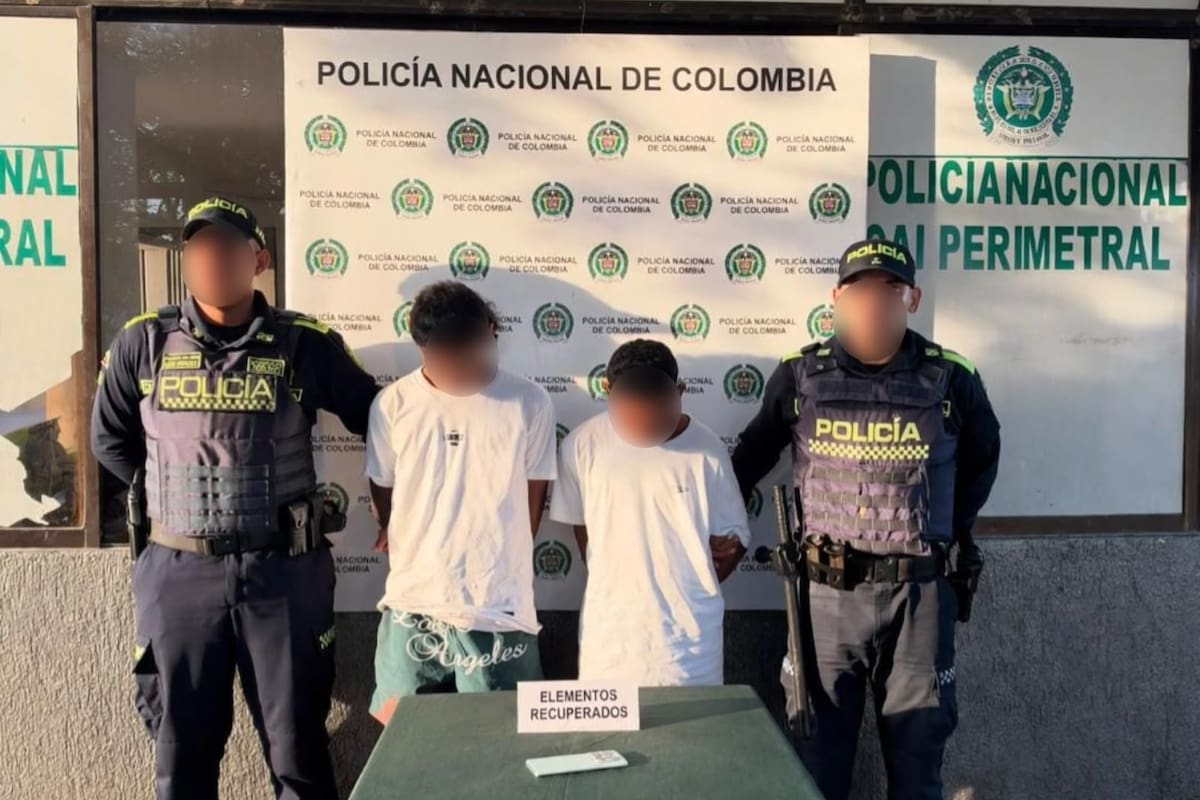 Con las manos en el celular: así capturaron a ‘Lewis’ y ‘Manu’ en Cartagena