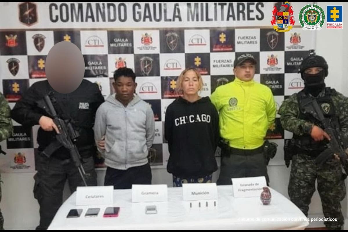 Capturan a pareja con explosivos y drogas escondidas en una fundación falsa