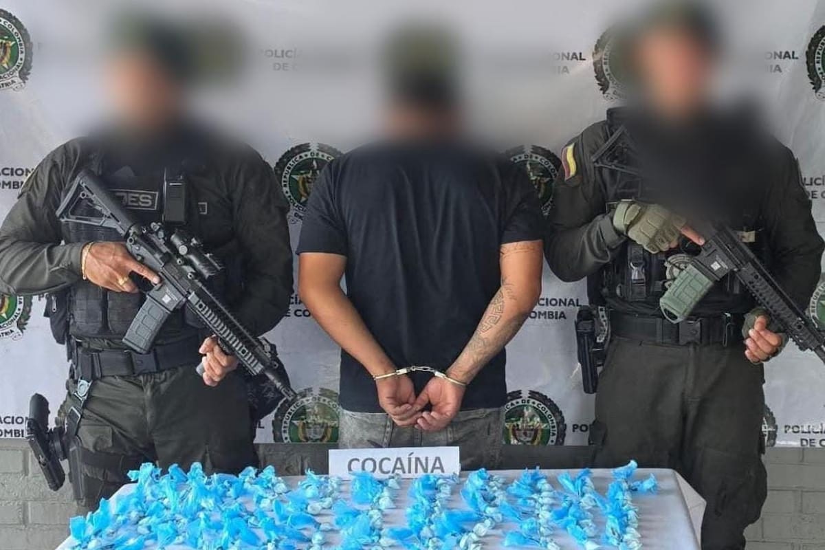 Lo capturaron con la mercancía: cayó presunto expendedor de droga en Arjona
