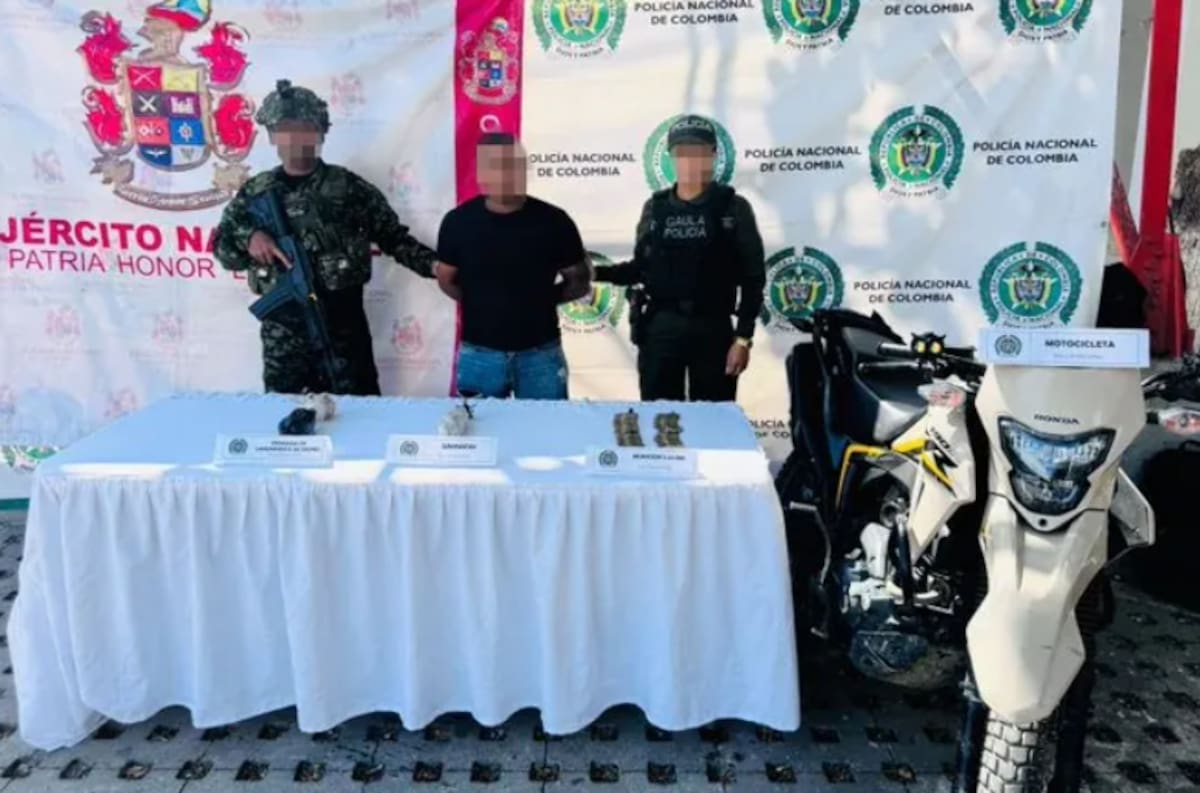 Capturan a señalado integrante de ‘Los Pachencas’ con explosivos y municiones. // Foto: Policía Nacional