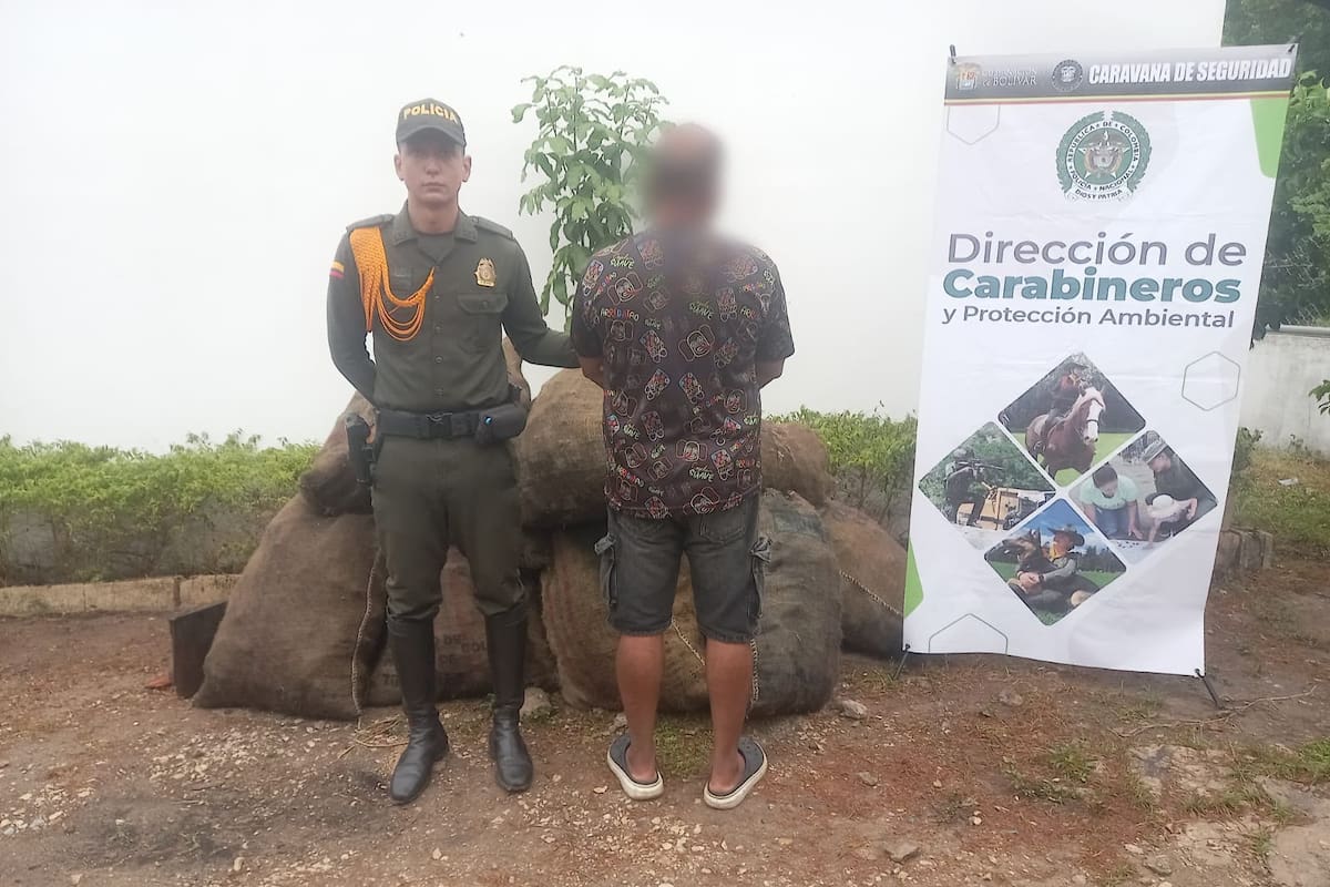 Capturan a un hombre con 22 bultos de carbón ilegal en Magangué