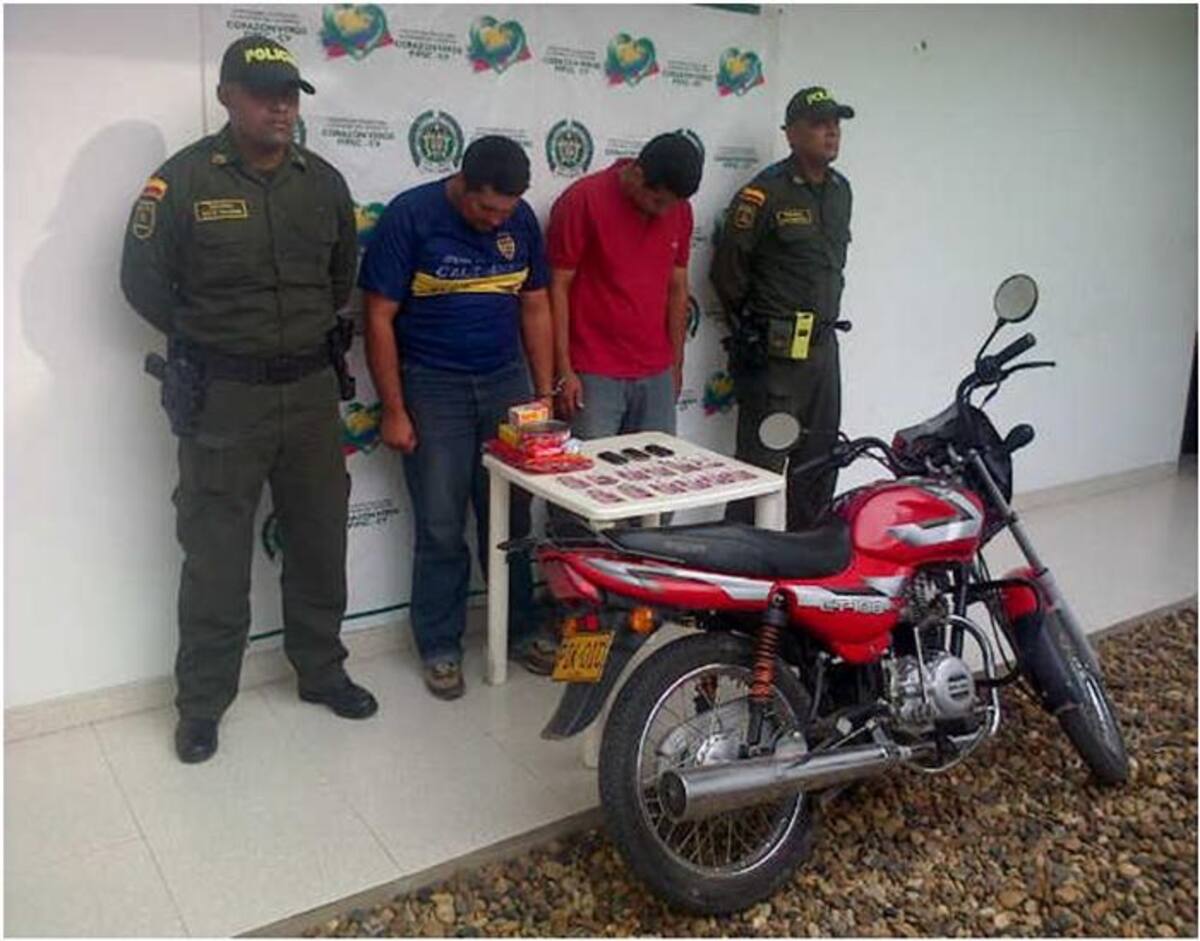 Capturados extorsionistas CORTESÍA