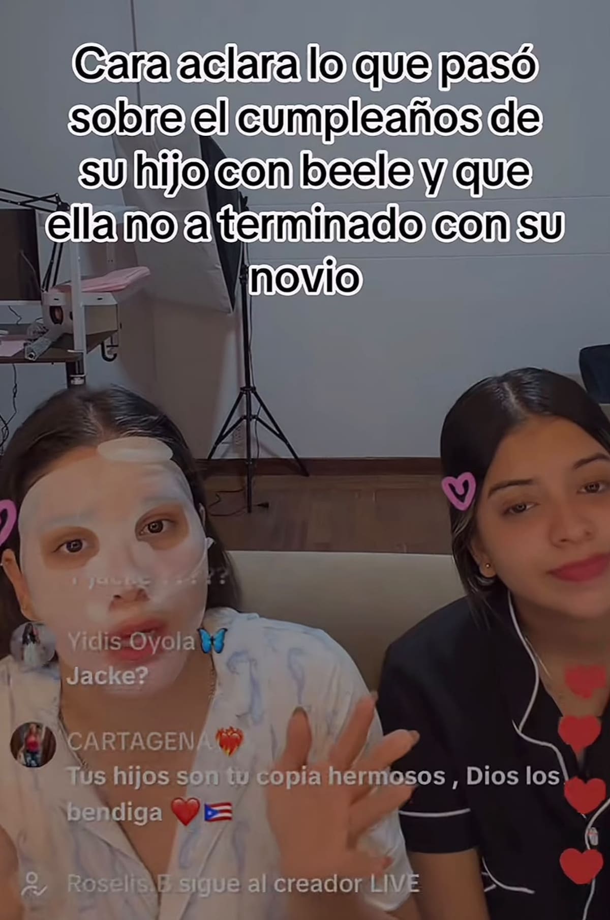 La cantante habló sobre el encuentro con el artista durante el cumpleaños de uno de sus hijos y explicó qué hay detrás de la relación que mantienen actualmente.// Foto tomada de TK: @dayi12bb0
