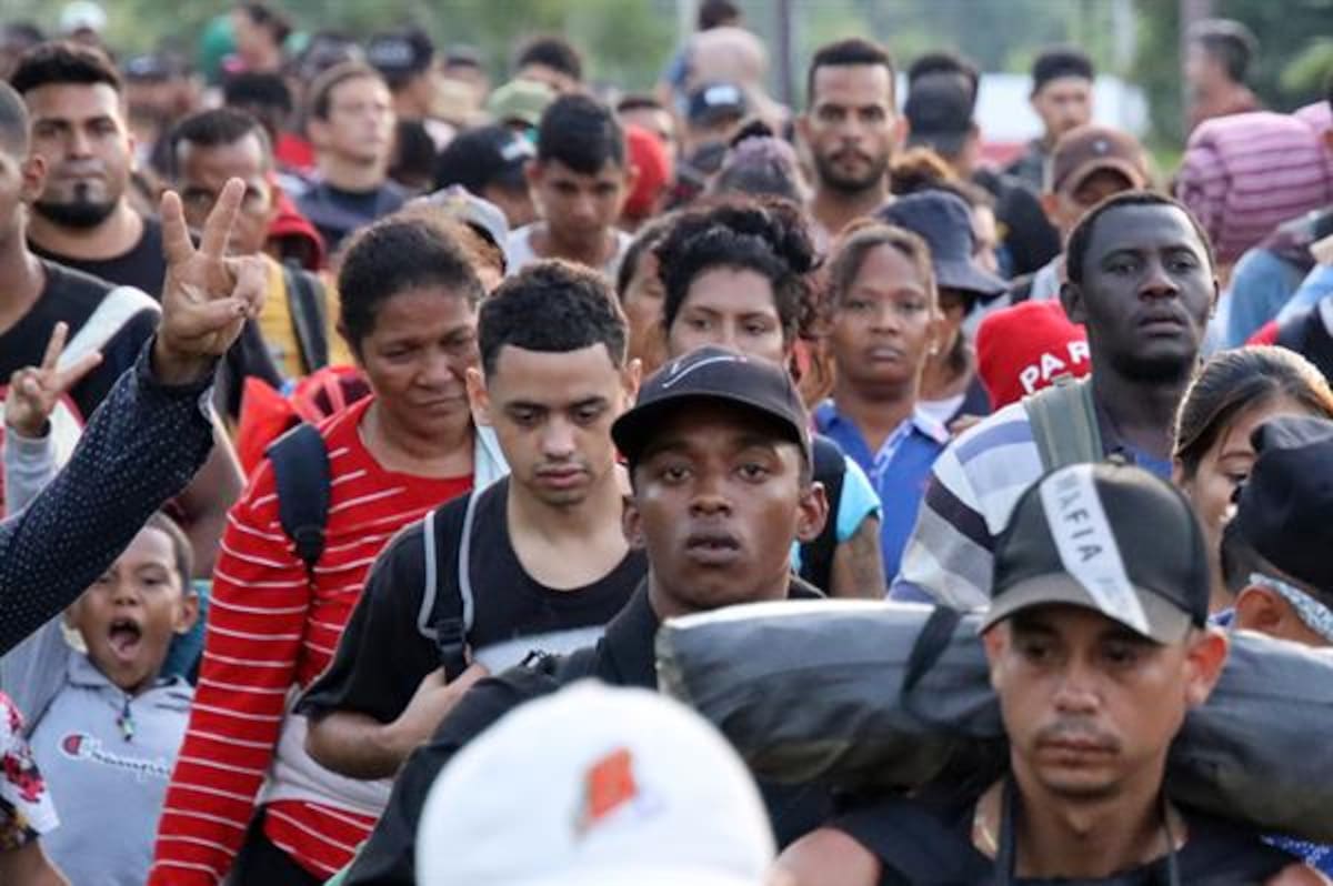 Caravana de migrantes en México. //Archivo