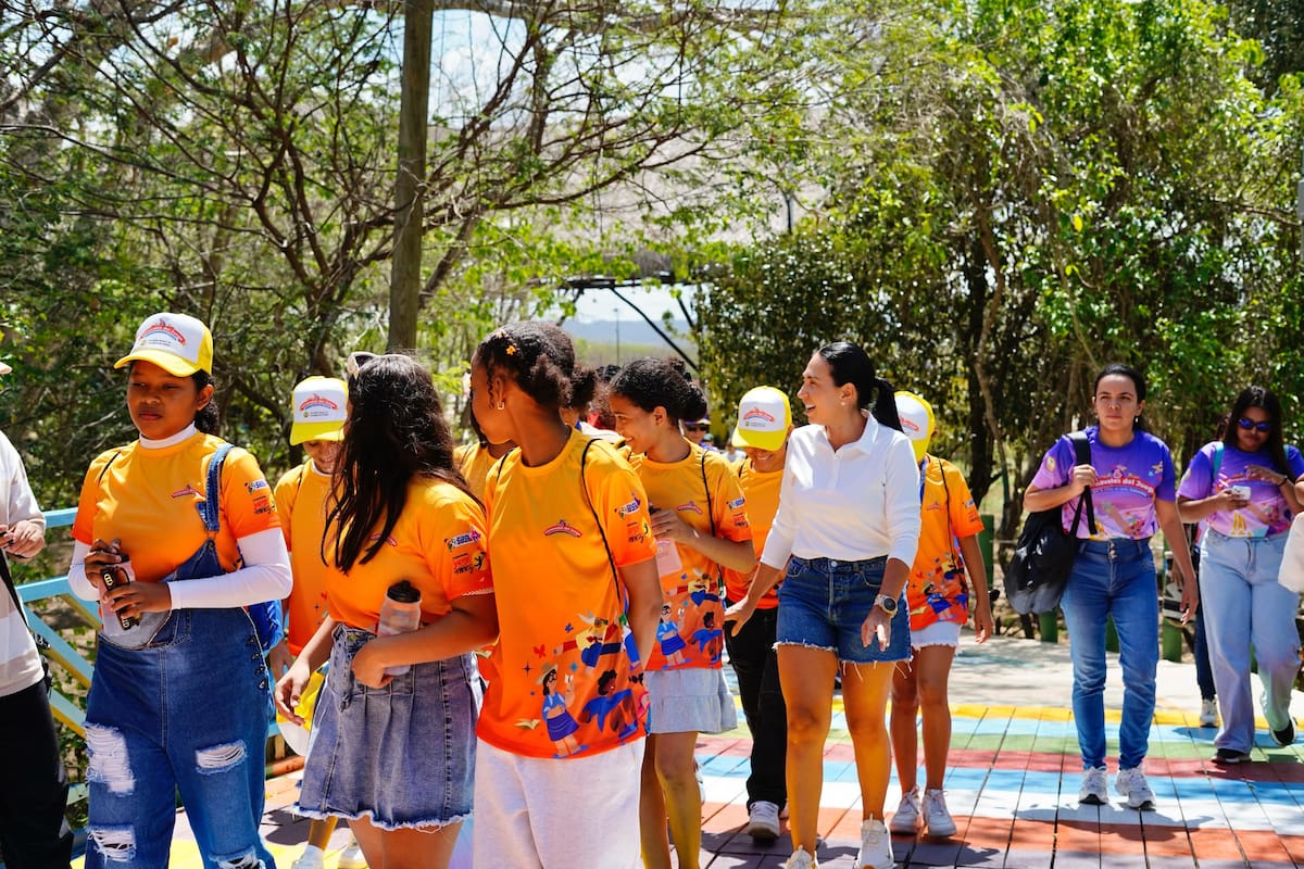 Niños y niñas de barrios como Ciudadela de La Paz, Olaya Herrera, San José de los Campanos y otros sectores, estuvieron en el parque. // Foto: Cortesía - Alcaldía de Cartagena.