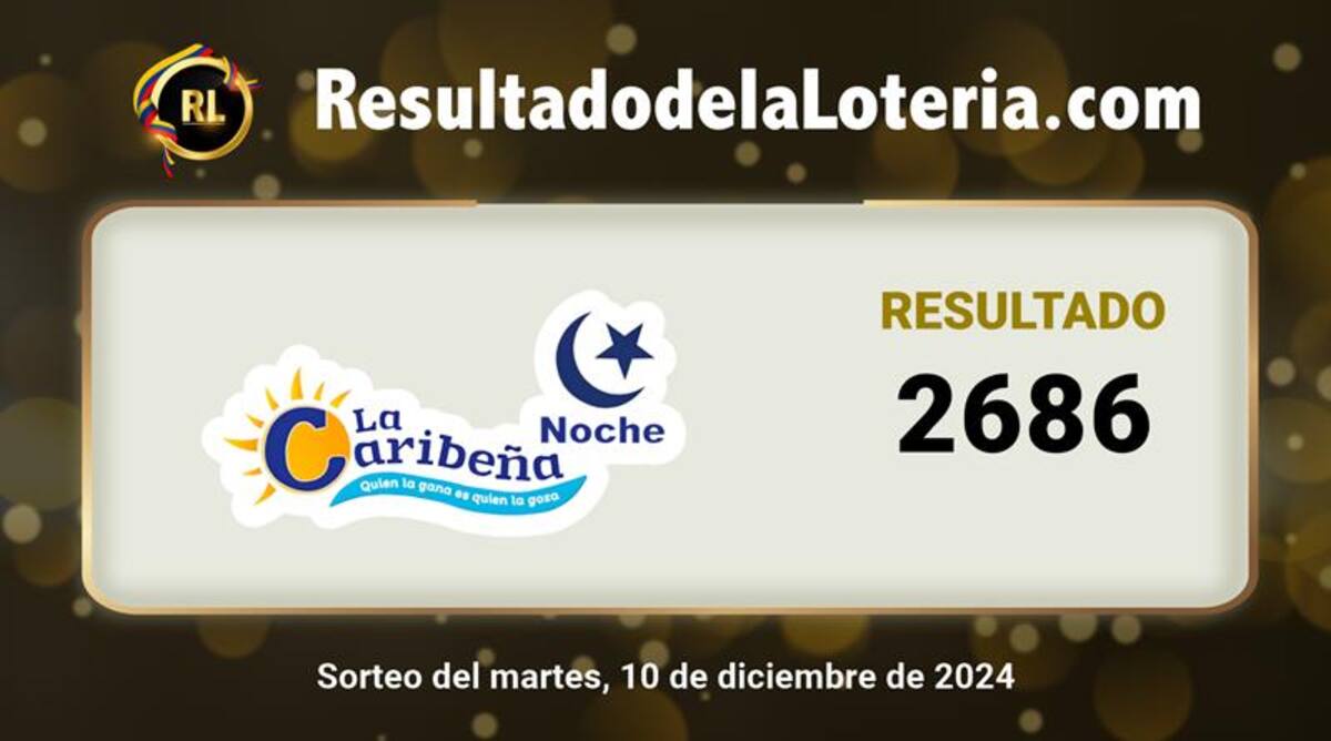 Sorteo de La Caribeña Noche del 9 de diciembre de 2024.
