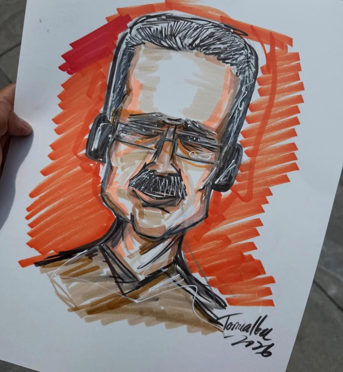 Caricatura del expresidente venezolano Nicolás Maduro tras seis meses preso. // Foto: tomada de IG @jorgetorrealba.