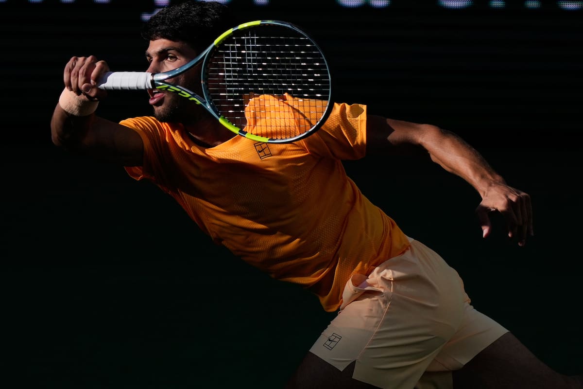Carlos Alcaraz cayó en semifinales del Indian Wells. //Foto, AP: Mark J. Terrill