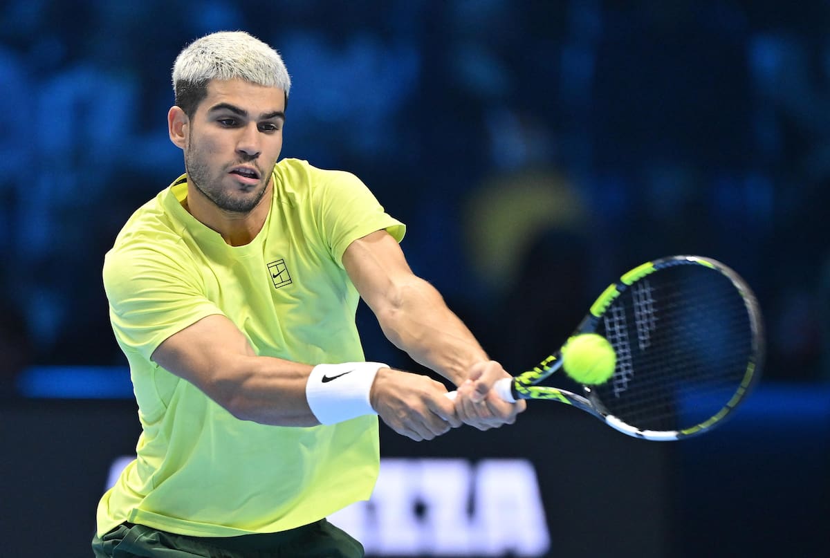 Carlos Alcaraz avanzó a el último partido de las Finales ATP. //Foto, EFE: ALESSANDRO DI MARCO