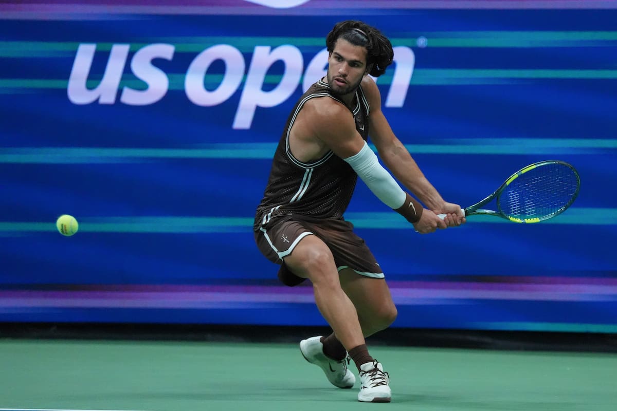 Carlos Alcaraz defiende el título del Abierto de Estados Unidos. //Foto, EFE: Ángel Colmenares