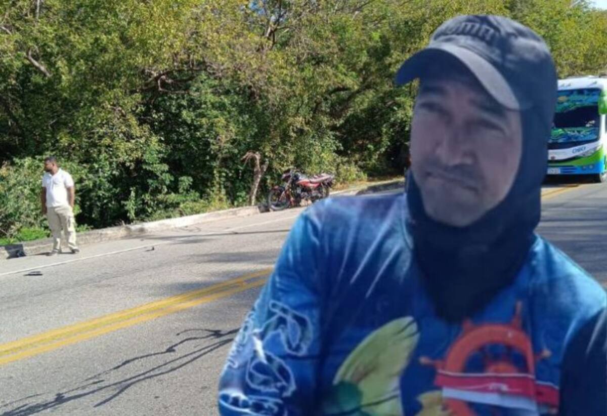 Carlos Alfonso Santiago Luna, de 43 años, lanchero fallecido en accidente de moto en Santa Marta. //Cortesía