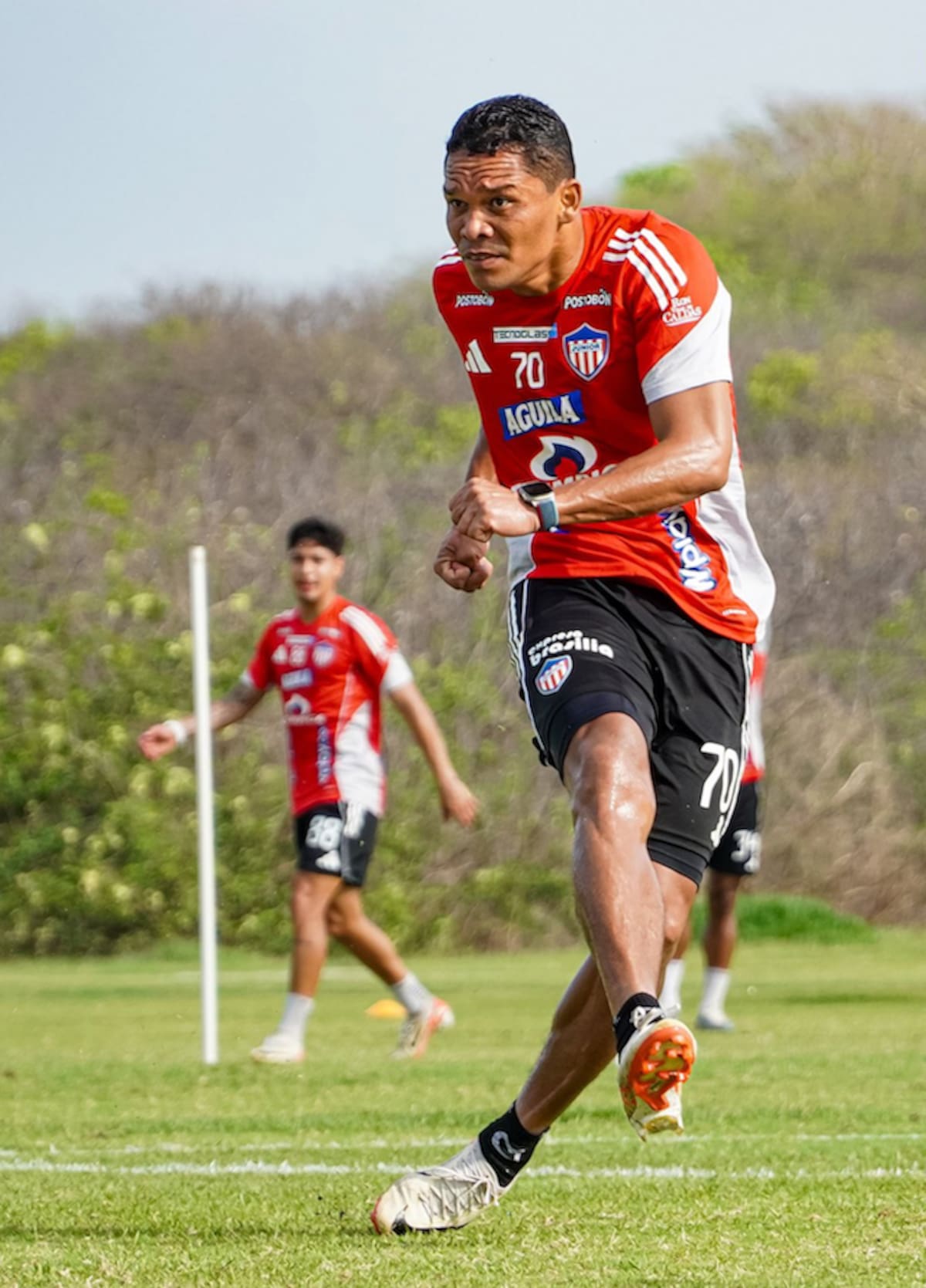 Se espera que los goles de Carlos Bacca para el Junior de Barranquilla aparezcan en esta parte final de la Liga BetPlay Dimayor.//Cortesía.