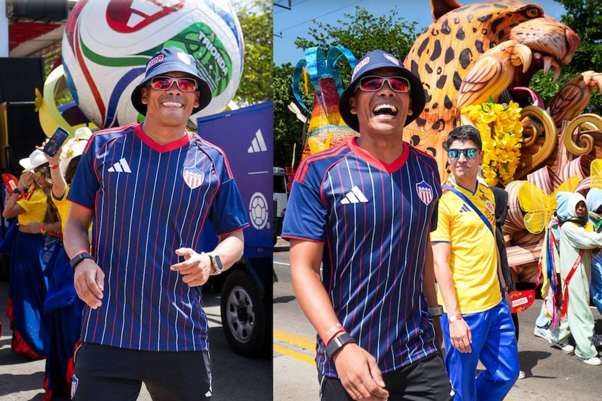 Carlos Bacca en la Batalla de Flores lució la nueva piel del Junior