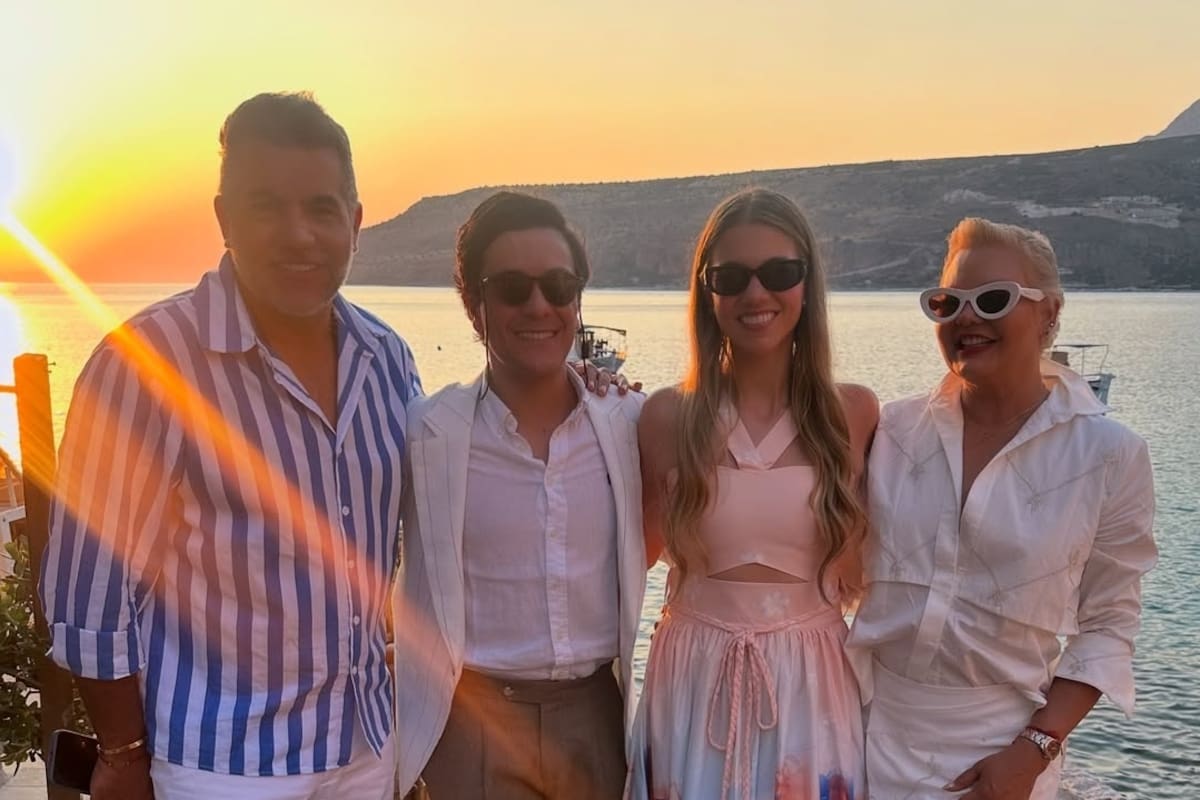 En fotos: se casó la hija de Carlos Calero en emotiva boda en Grecia