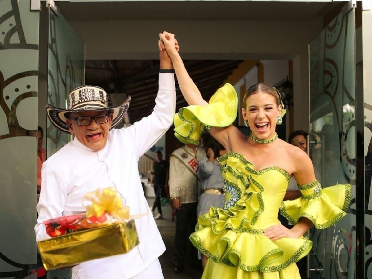 Gabriel Marriaga, rey Momo, y Tatiana Angulo Fernández De Castro, reina del Carnaval de Barranquilla 2025. //Foto: Cortesía.