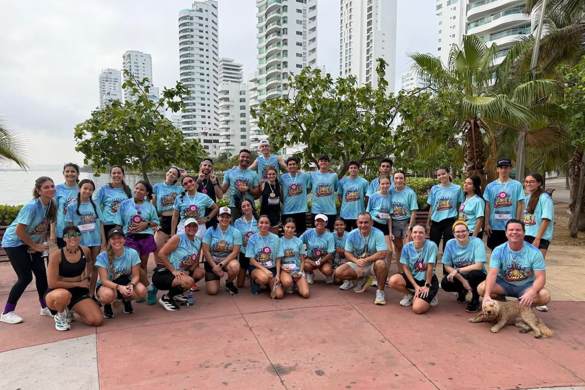 Estudiantes del COJOWA lideran carrera para ayudar niños con labio hendido en Cartagena