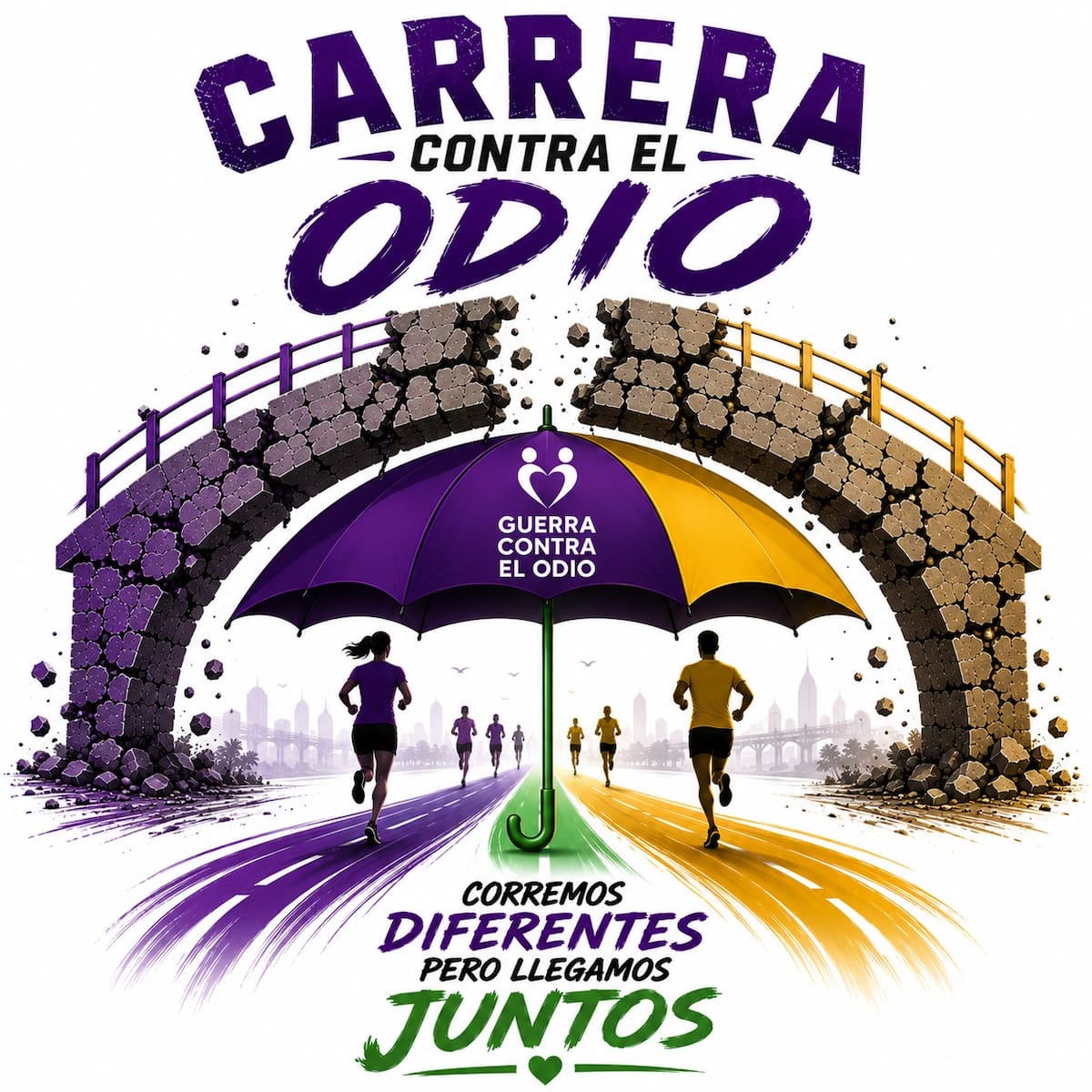 Está en organización la carrera contra el odio, iniciativa del movimiento 'guerra contra el odio'.