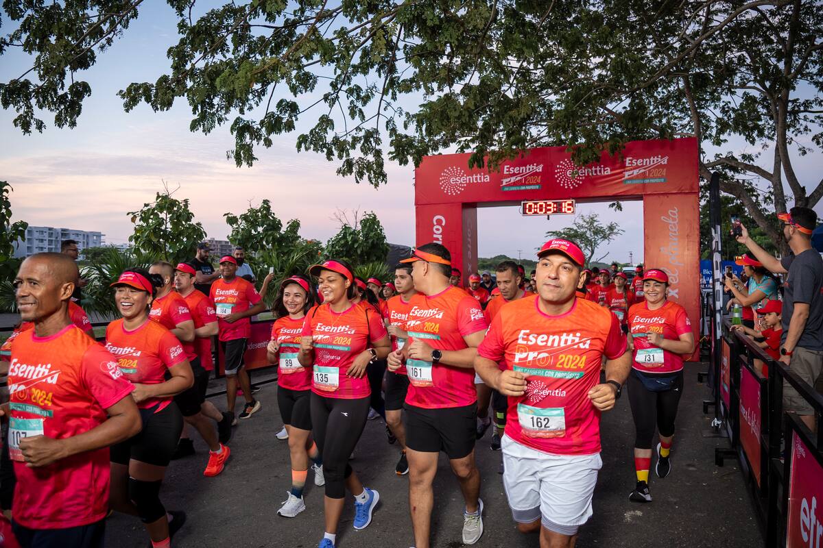 El evento deportivo organizado por Esenttia comenzó a las 5:15 a. m.