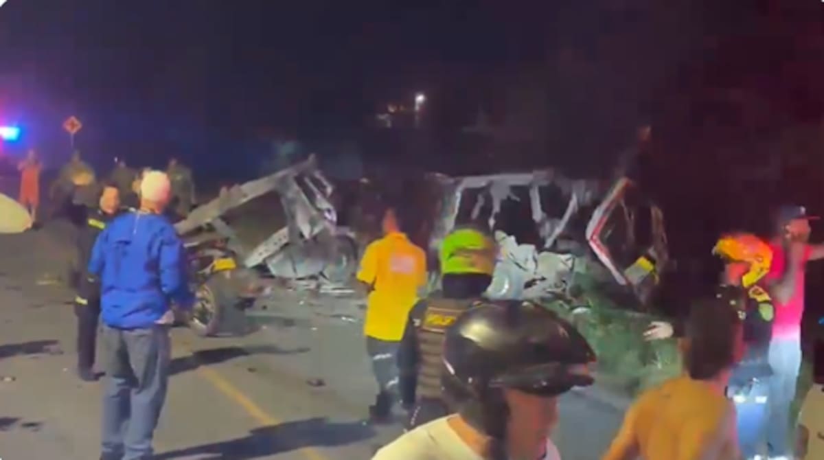 Un nuevo atentado con carro bomba en el Valle del Cauca. El hecho se registró cerca al batallón de Ingenieros Agustín Codazzi en Palmira. // Foto: Captura de video.