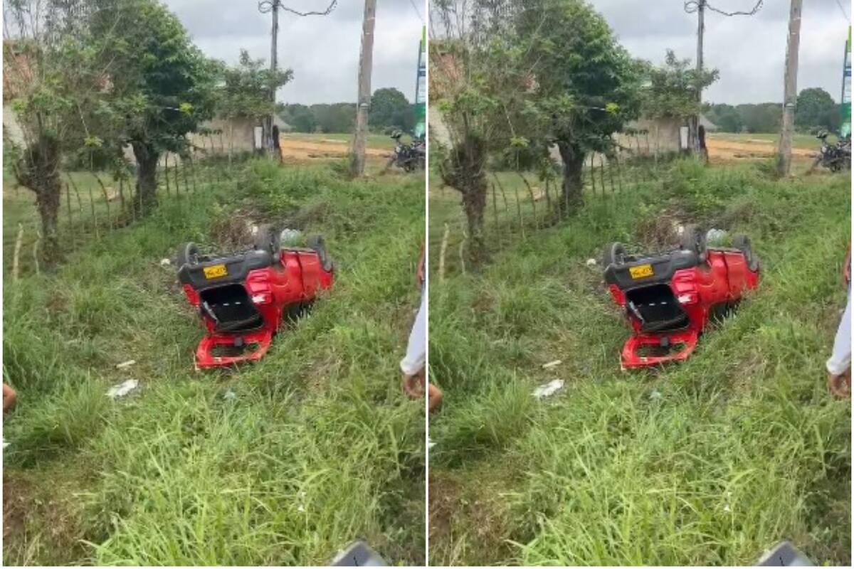 Violento choque de carro y moto dejó un muerto y 2 heridos en Mahates