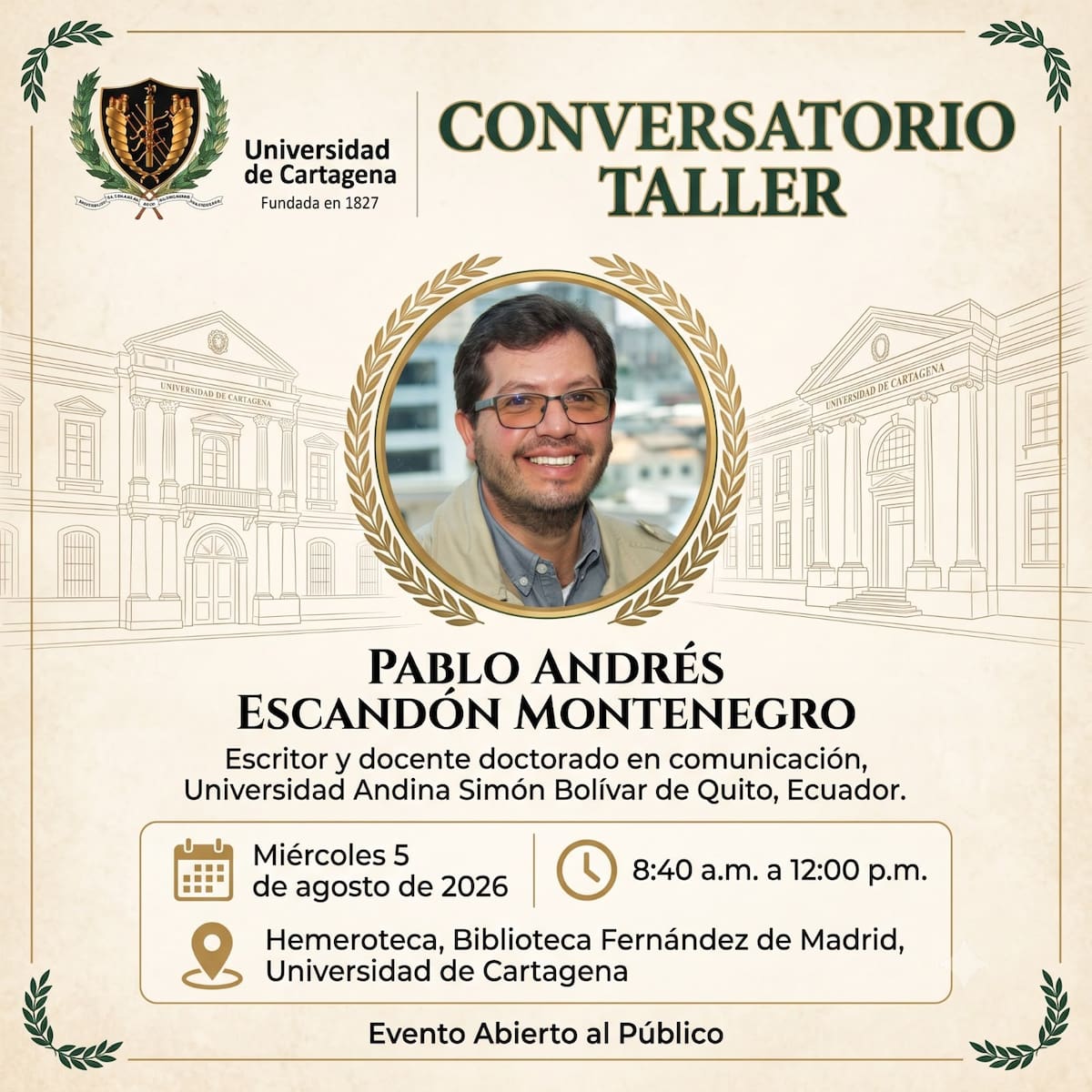 Cartagena acogerá evento gratuito para reflexionar sobre los desafíos de la comunicación actual. // Cortesía Unicartagena