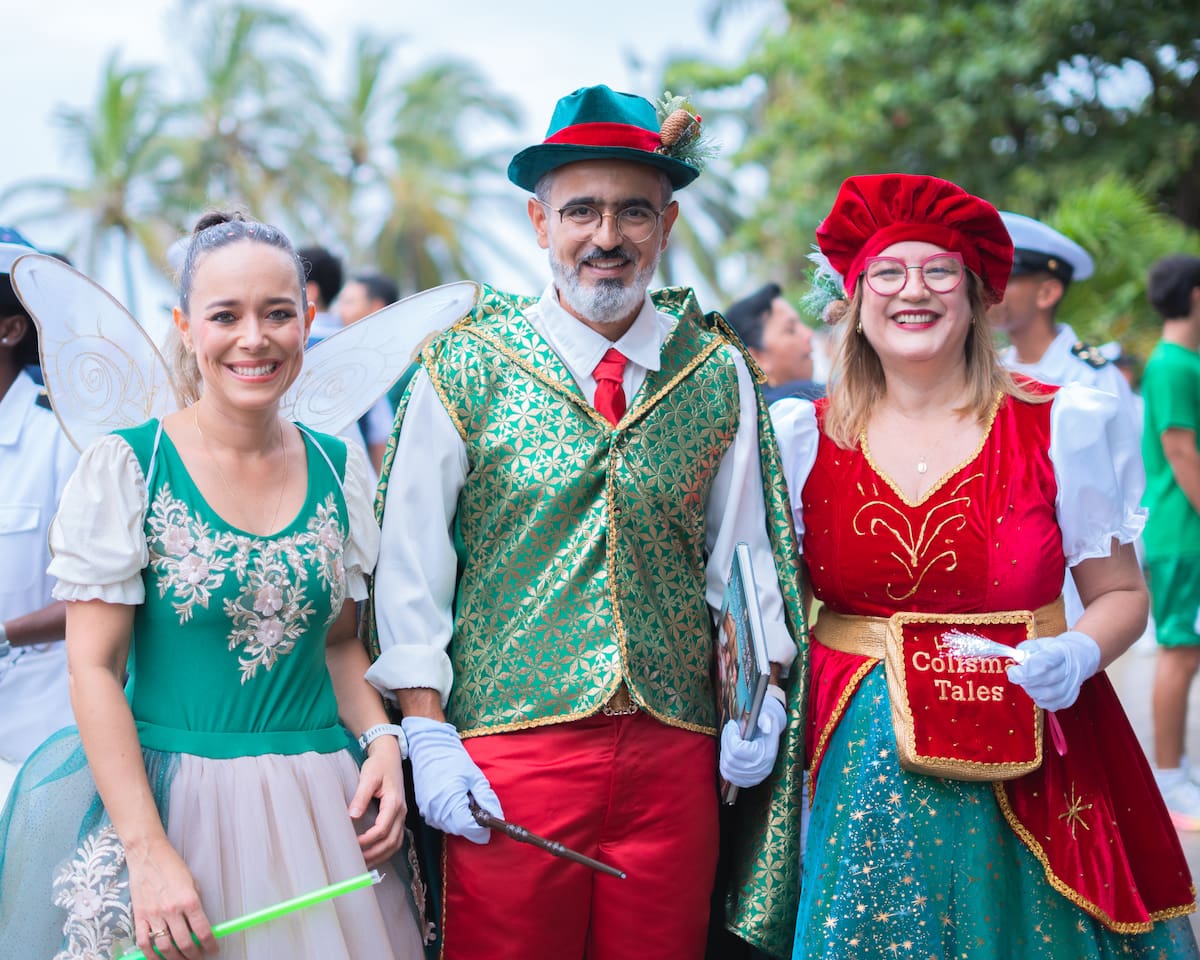 Cartagena encendió oficialmente la Navidad con el evento ‘Navidad Mar Adentro’. // cortesía